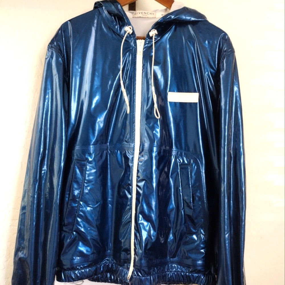 Givenchy Blue with Glossy Finish, 3 Ave George V Designer Jacket